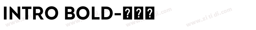 INTRO BOLD字体转换